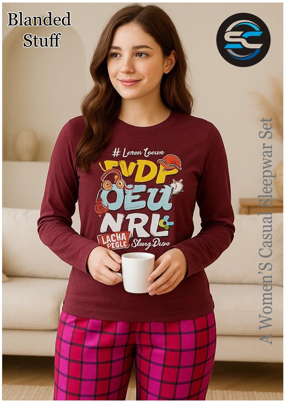 Soft Silk Nightwear Set – Comfortable Women's Sleepwear